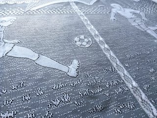 Cortina Visillo Vintage Futbolista