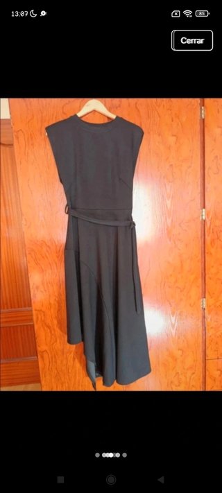 Vestido fiesta Mango Talla s. Con cinturón