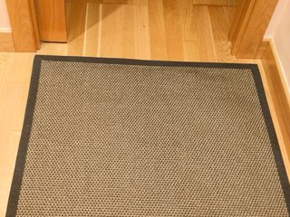 5 Alfombras marrón y negra Medidas 2,47 x 80