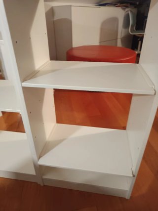 2 Estanterías Blancas 46x30x94