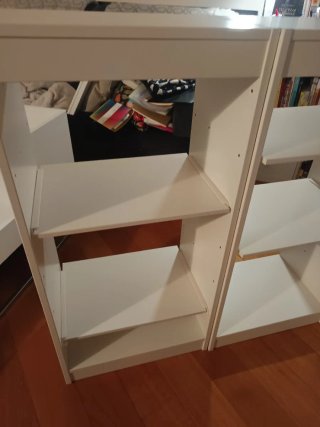 2 Estanterías Blancas 46x30x94