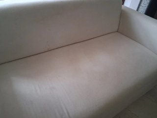 Sofá 2 plazas Ikea beige tela