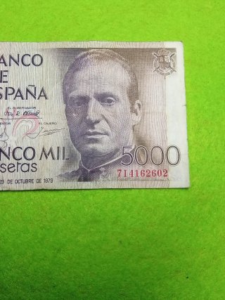Billete 5000 Pesetas Banco de España 1979
