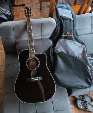 Harley Benton D-120CE BK Guitarra Eléctroacustica