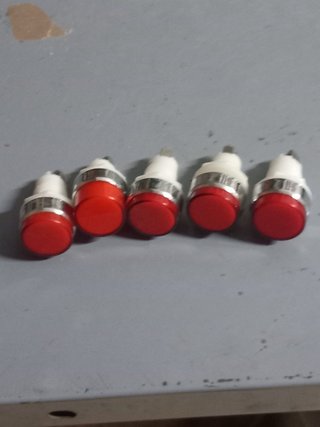 Lote 5 Pilotos Indicadores Rojos