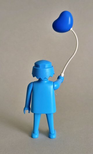 Playmobil Figura Azul Feliz Cumpleaños