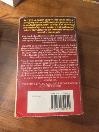 2 Books by Clive Cussler. Novels by Pitt Novel
