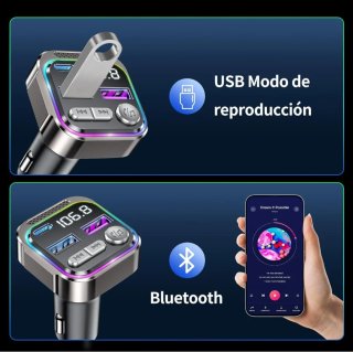 GizmoVine Transmisor FM Bluetooth Coche