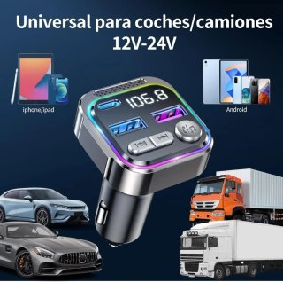 GizmoVine Transmisor FM Bluetooth Coche