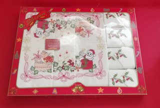 Mantelería de Navidad bordada