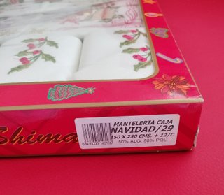 Mantelería de Navidad bordada