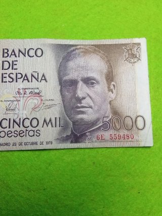 Billete 5000 pesetas Banco de España 1979