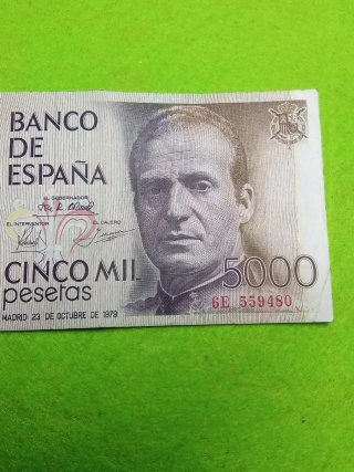 Billete 5000 pesetas Banco de España 1979