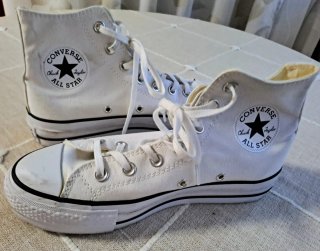 Zapatillas Altas Blancas  Talla 38