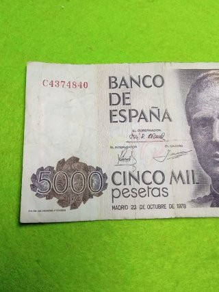Billete 5000 pesetas Banco de España 1979