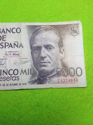 Billete 5000 pesetas Banco de España 1979