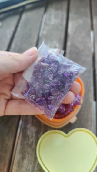 Piedras minerales chips para pulseras