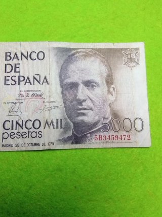 Billete 5000 pesetas Banco de España 1979