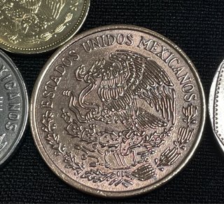Lote 4 monedas culturas indígenas mexicanas