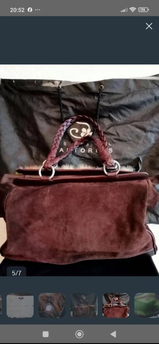 Bolso Isabel Sartorius Plumas Marrón Multicolor