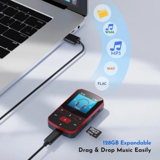 Reproductor MP3 64GB Bluetooth 5.3 Mini