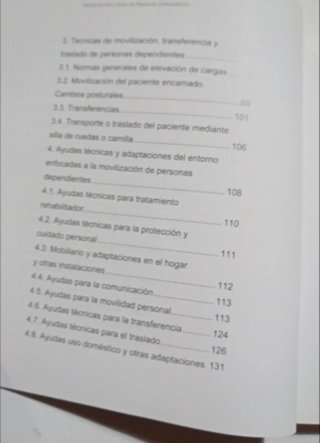 Movilización y aseo de personas dependientes