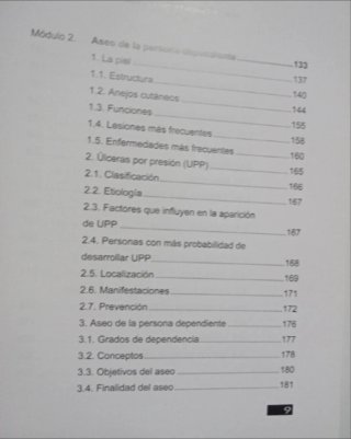 Movilización y aseo de personas dependientes