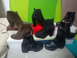 Lote Botas Talla 39 Marrón y Negro