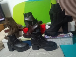 Lote Botas Talla 39 Marrón y Negro