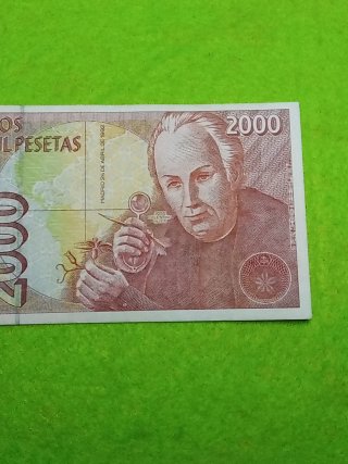Billete 2000 Pesetas España 1992