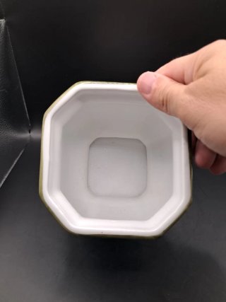 Macetero porcelana Herrandiz pájaros