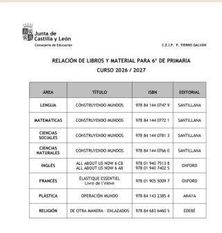 Lote libros 6° de primaria