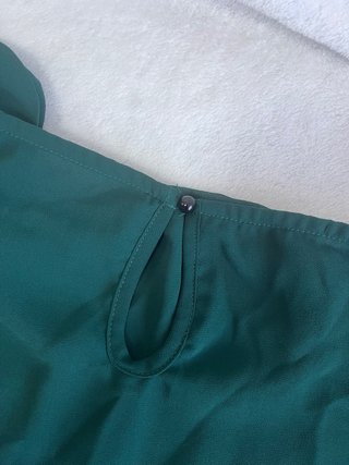 Blusa gasa verde Shein Curve