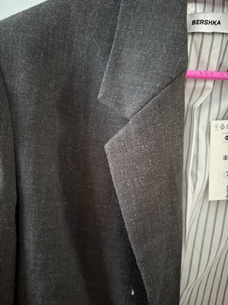 Blazer gris oversize