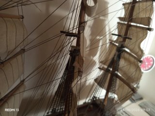 Maqueta de barco de vela