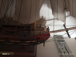 Maqueta de barco de vela