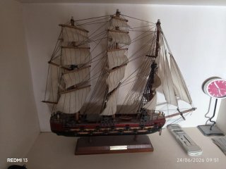 Maqueta de barco de vela