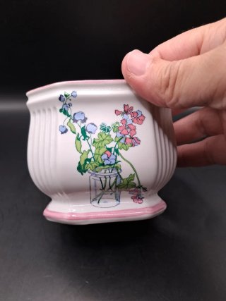Macetero porcelana Herrandiz floral