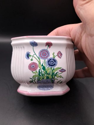 Macetero porcelana Herrandiz floral