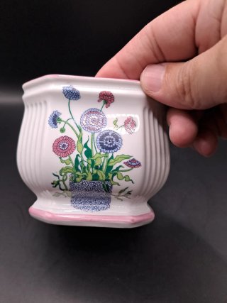 Macetero porcelana Herrandiz floral