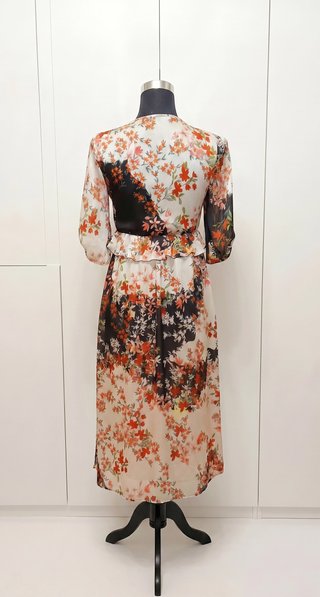 Vestido largo Zara estampado floral Talla S