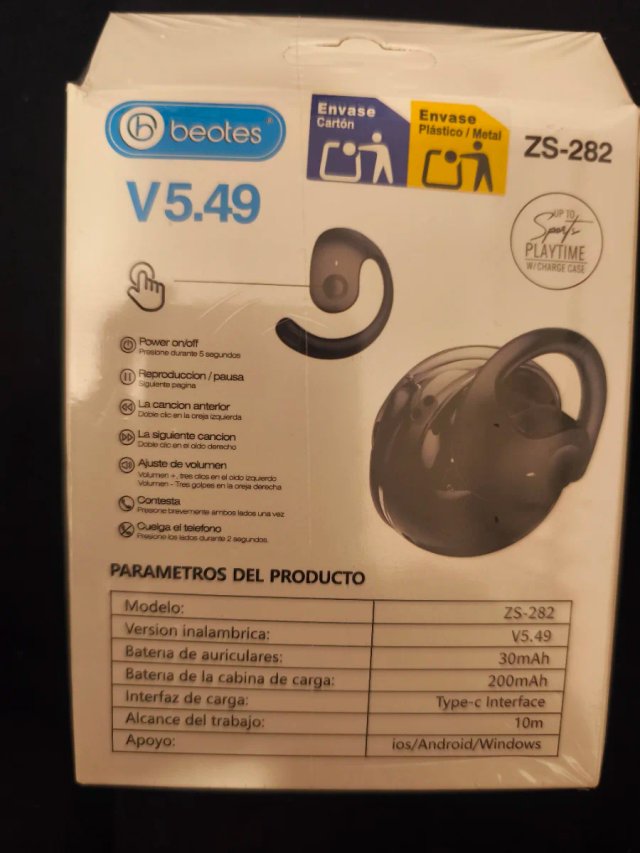 Auriculares Inalámbricos Beotes ZS-282 V5.49