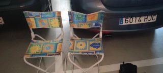 2 Sillas Plegables Playa Flores