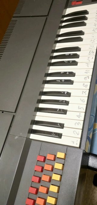 Pianola Bontempi vintage 70/80 supporti removibili