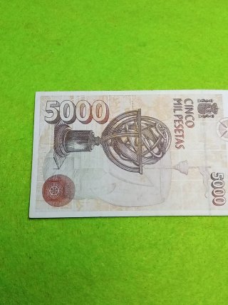 Billete 5000 Pesetas España 1992 Cristóbal Colón