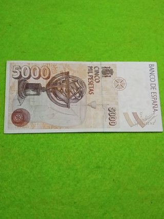 Billete 5000 Pesetas España 1992 Cristóbal Colón