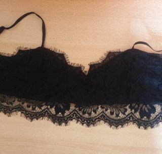 Top pizzo nero