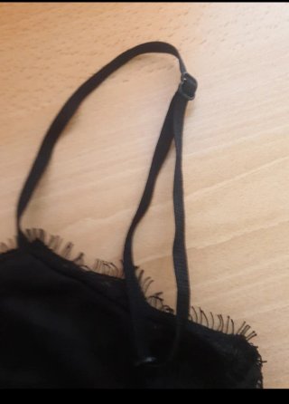 Top pizzo nero