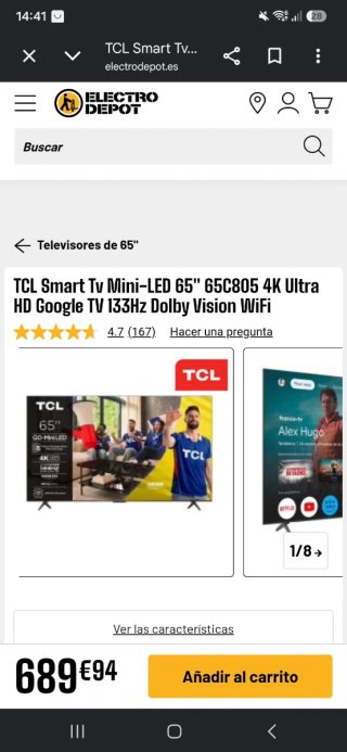 Televisor Smart TCL 65