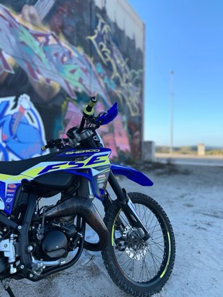 Sherco 50cc Enduro Azul y Blanco